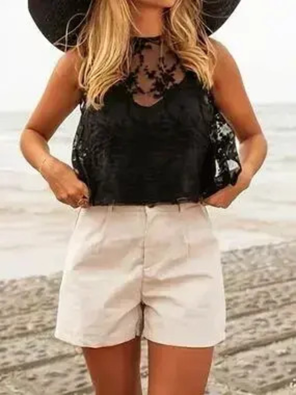 Lace Tie Back Tank - Picture 5 of 8
